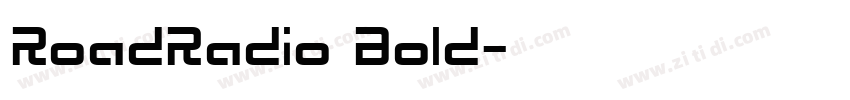 RoadRadio Bold字体转换